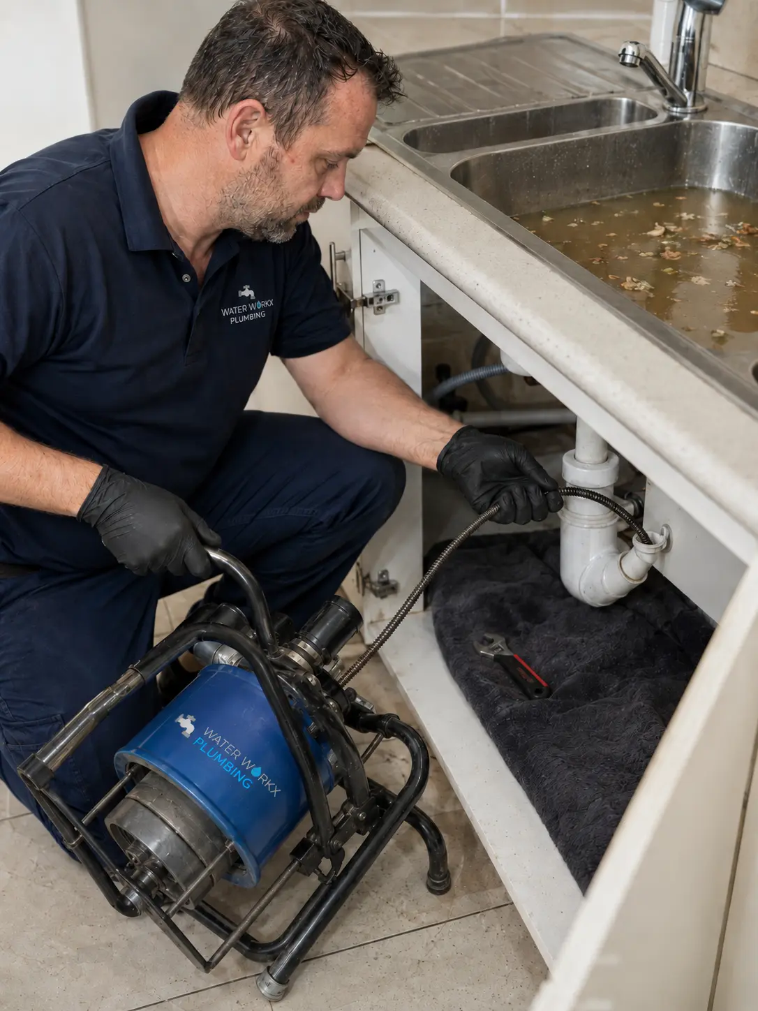 blocked sink Kingsgrove inspection by a licensed plumber