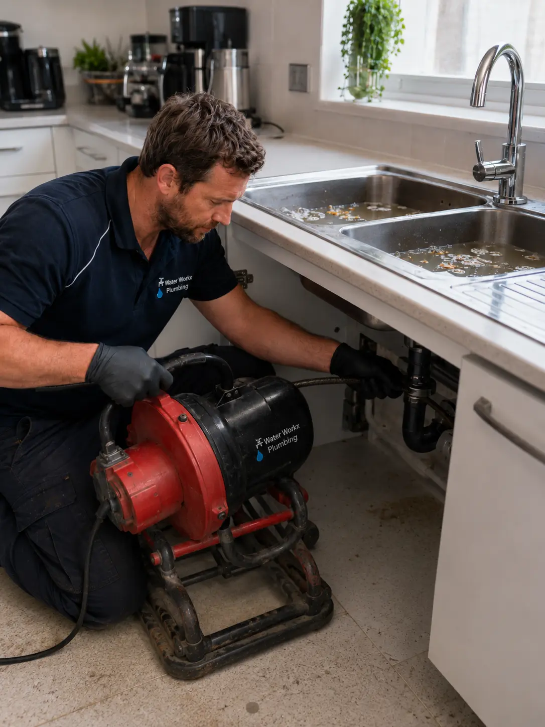 blocked sink Kingsgrove inspection by a licensed plumber