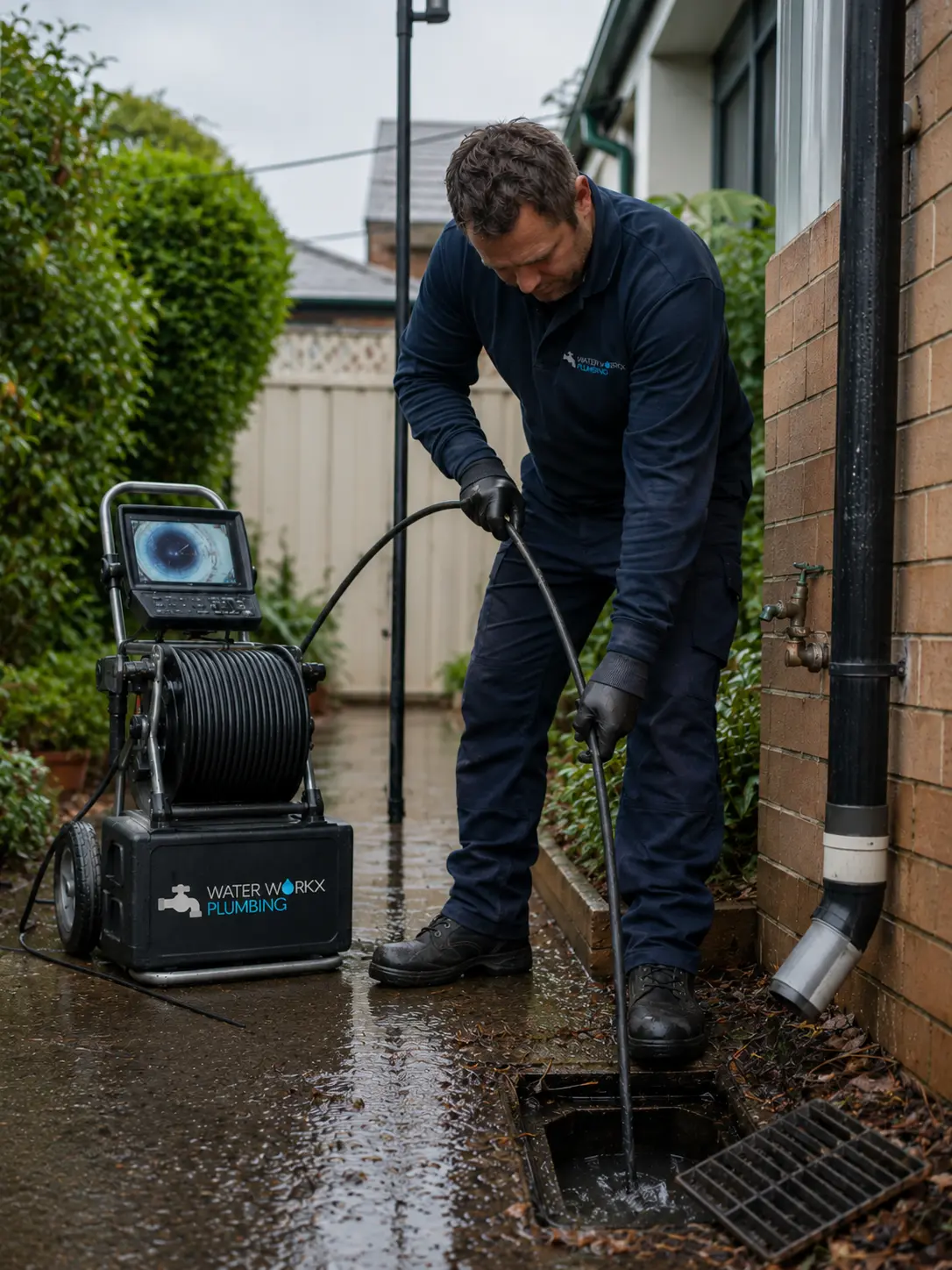 stormwater drain overflowing Kingsgrove inspection by a licensed plumber